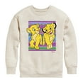 thumbnail image 1 of Disney - The Lion King - Simba Nala Pattern - Toddler & Youth Crewneck Fleece Sweatshirt, 1 of 4