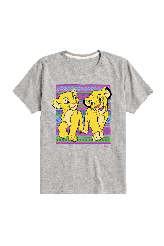 - The Lion King - Simba Nala Pattern - Toddler & Youth Short Sleeve Graphic T-Shirt
