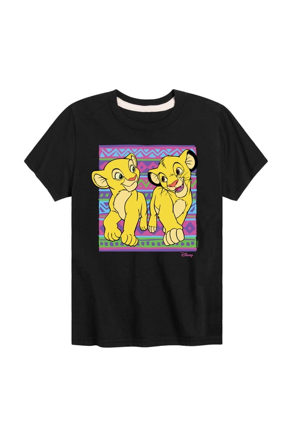 - The Lion King - Simba Nala Pattern - Toddler & Youth Short Sleeve Graphic T-Shirt