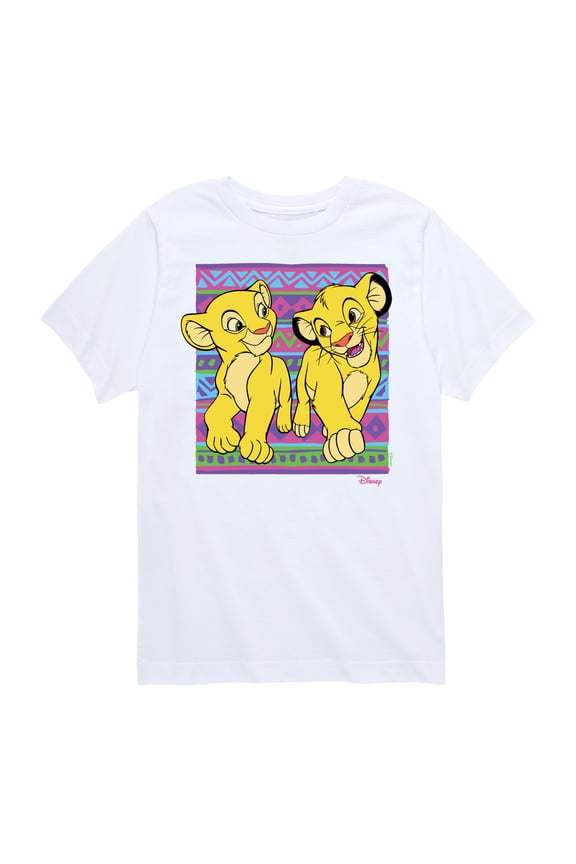 - The Lion King - Simba Nala Pattern - Toddler & Youth Short Sleeve Graphic T-Shirt