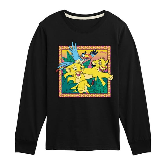 Disney - The Lion King - Simba Nala Zazu - Toddler & Youth Long Sleeve Graphic T-Shirt