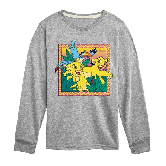 Disney - The Lion King - Simba Nala Zazu - Toddler & Youth Long Sleeve Graphic T-Shirt