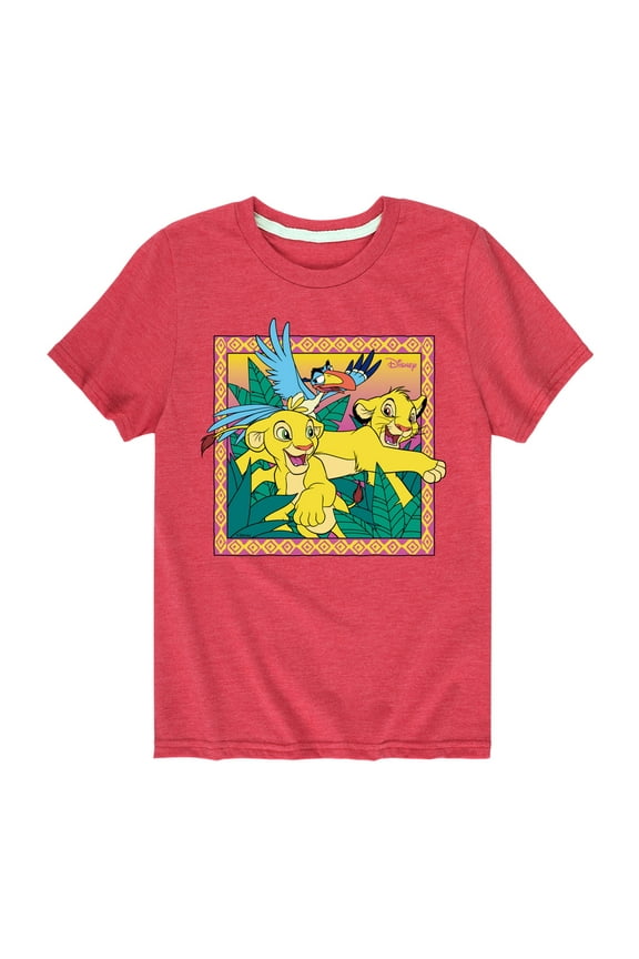 - The Lion King - Simba Nala Zazu - Toddler & Youth Short Sleeve Graphic T-Shirt