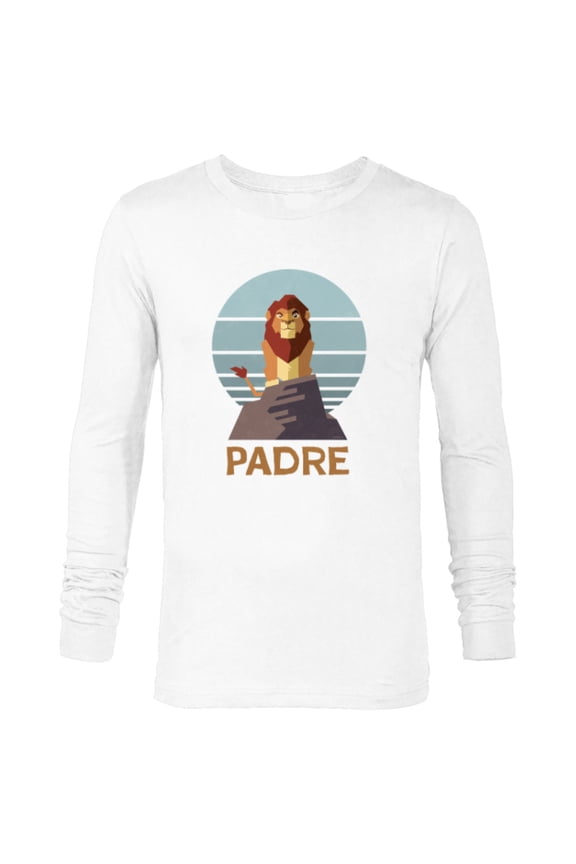 The Lion King Simba Padre Día del Padre Father’s Day - Long Sleeve T-Shirt for Men - Customized-White