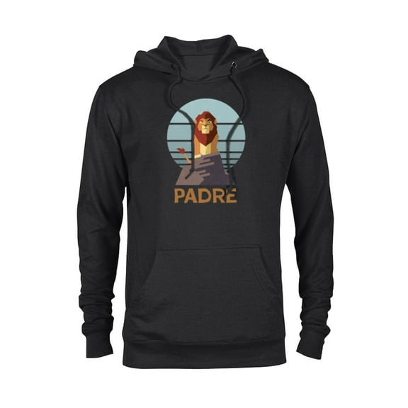 Disney The Lion King Simba Padre Día del Padre Father’s Day - Pullover Hoodie for Adults - Customized-Black