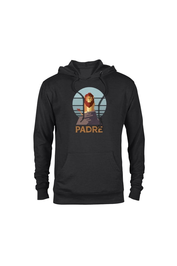 The Lion King Simba Padre Día del Padre Father’s Day - Pullover Hoodie for Adults - Customized-Black