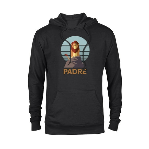 Disney The Lion King Simba Padre Día del Padre Father’s Day - Pullover Hoodie for Adults - Customized-Black