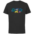 thumbnail image 1 of Disney The Lion King Simba & Pals Dad Father’s Day Birthday - Short Sleeve Cotton T-Shirt for Adults - Customized-Black, 1 of 5