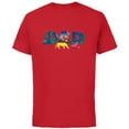 thumbnail image 1 of Disney The Lion King Simba & Pals Dad Father’s Day Birthday - Short Sleeve Cotton T-Shirt for Adults - Customized-Red, 1 of 5