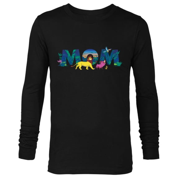 Disney The Lion King Simba & Pals Mom Mother’s Day Birthday - Long Sleeve T-Shirt for Men - Customized-Black