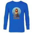 thumbnail image 1 of Disney The Lion King Simba Papa Día del Padre Father’s Day - Long Sleeve T-Shirt for Men - Customized-Navy, 1 of 5