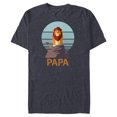thumbnail image 1 of Disney The Lion King Simba Papa Día del Padre Father’s Day - Short Sleeve Blended T-Shirt for Adults - Customized-Navy Heather, 1 of 5