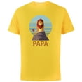 thumbnail image 1 of Disney The Lion King Simba Papa Día del Padre Father’s Day - Short Sleeve Cotton T-Shirt for Adults - Customized-Yellow, 1 of 5