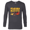 thumbnail image 1 of Disney The Lion King Simba Timon Pumbaa Hakuna Matata Walk - Long Sleeve T-Shirt for Men - Customized-Charcoal Heather, 1 of 5