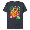 thumbnail image 1 of Disney The Lion King Simba Timon Pumbaa Happy Holidays - Short Sleeve Blended T-Shirt for Adults - Customized-Navy Heather, 1 of 5