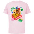 thumbnail image 1 of Disney The Lion King Simba Timon Pumbaa Happy Holidays - Short Sleeve Cotton T-Shirt for Adults - Customized-Soft Pink, 1 of 5