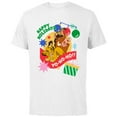 thumbnail image 1 of Disney The Lion King Simba Timon Pumbaa Happy Holidays - Short Sleeve Cotton T-Shirt for Adults - Customized-White, 1 of 5