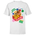 thumbnail image 1 of Disney The Lion King Simba Timon Pumbaa Happy Holidays - Short Sleeve T-Shirt for Kids - Customized-White, 1 of 5