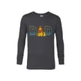thumbnail image 1 of Disney The Lion King Simba and Mufasa Dad - Long Sleeve T-Shirt for Men- Customized-Charcoal Heather, 1 of 4