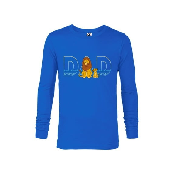 Disney The Lion King Simba and Mufasa Dad - Long Sleeve T-Shirt for Men- Customized-Royal