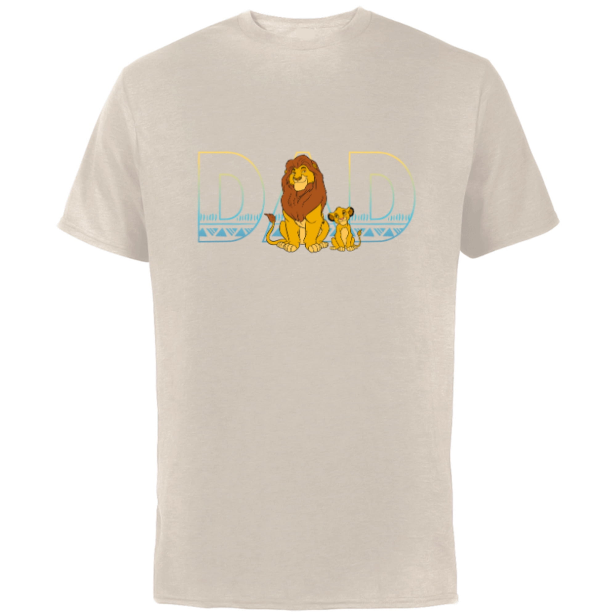 Disney The Lion King Simba and Mufasa Dad - Short Sleeve Cotton T-Shirt ...