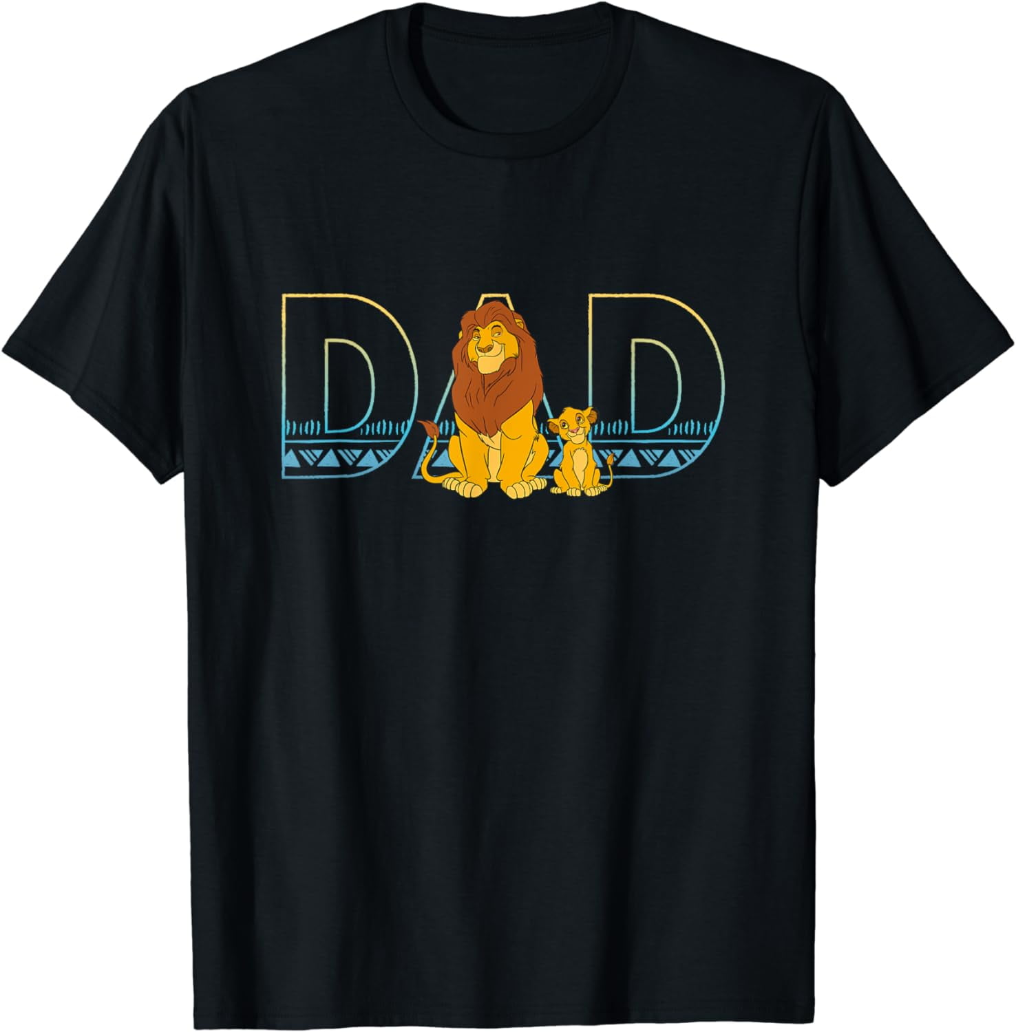 Disney The Lion King Simba and Mufasa Dad T-Shirt - Walmart.com