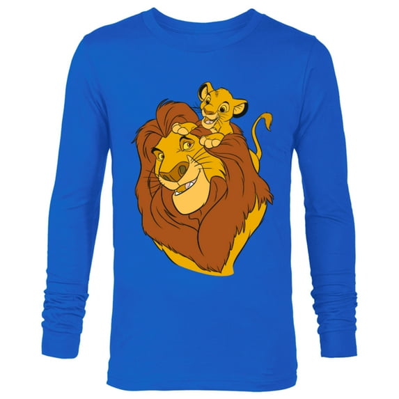 Disney The Lion King Simba and Mufasa Father and Son - Long Sleeve T-Shirt for Men - Customized-Royal