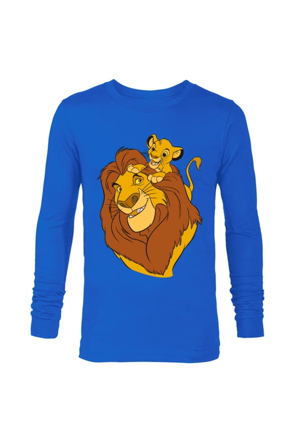 The Lion King Simba and Mufasa Father and Son - Long Sleeve T-Shirt for Men - Customized-Royal