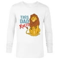 thumbnail image 1 of Disney The Lion King Simba and Mufasa This Dad Rules - Long Sleeve T-Shirt for Men - Customized-White, 1 of 5