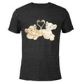 thumbnail image 1 of Disney The Lion King Simba and Nala Hearts Valentine’s Day - Short Sleeve Blended T-Shirt for Adults – Customized-Black, 1 of 5