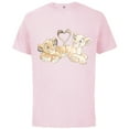 thumbnail image 1 of Disney The Lion King Simba and Nala Hearts Valentine’s Day - Short Sleeve Cotton T-Shirt for Adults - Customized-Soft Pink, 1 of 5
