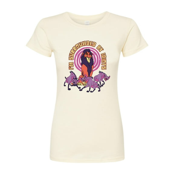 Disney - The Lion King - Surrounded By Idiots - Juniors Fitted Graphic T-Shirt