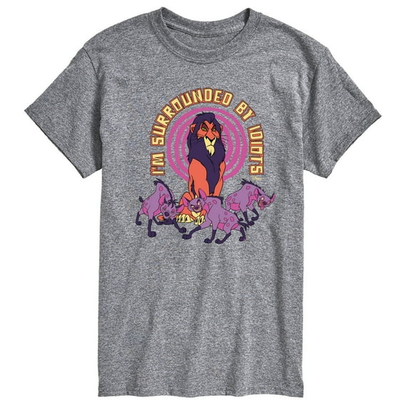Disney - The Lion King - Surrounded By Idiots - Men's Short Sleeve Graphic T-Shirt