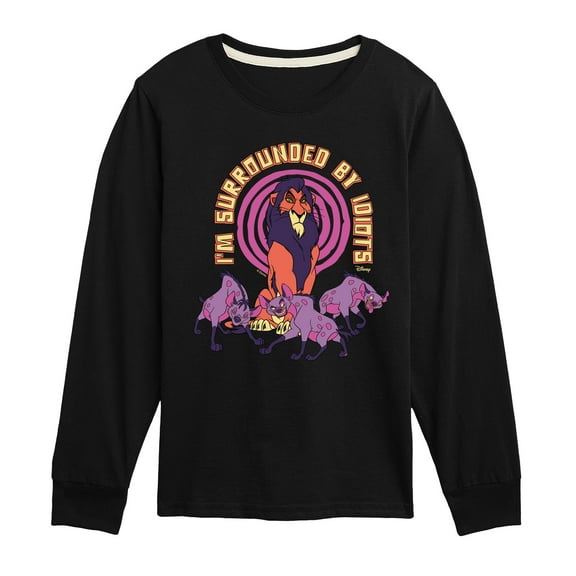 Disney - The Lion King - Surrounded By Idiots - Toddler & Youth Long Sleeve Graphic T-Shirt