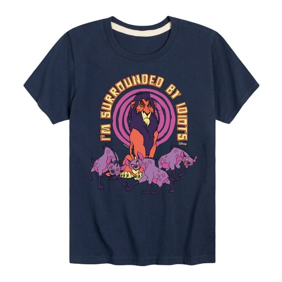 Disney - The Lion King - Surrounded By Idiots - Toddler & Youth Short Sleeve Graphic T-Shirt