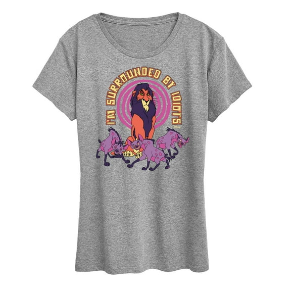 Disney - The Lion King - Surrounded By Idiots - Women's Short Sleeve Graphic T-Shirt