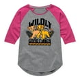 thumbnail image 1 of Disney - The Lion King - Wildly Good Times - Toddler & Youth Girls Raglan Graphic T-Shirt, 1 of 4