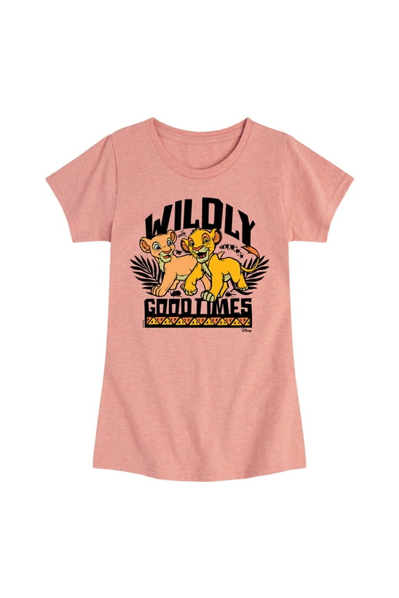 - The Lion King - Wildly Good Times - Toddler & Youth Girls Raglan Graphic T-Shirt