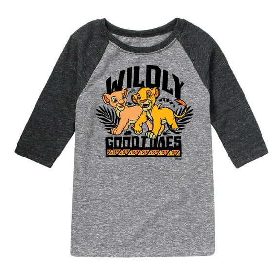 Disney - The Lion King - Wildly Good Times - Toddler & Youth Raglan Graphic T-Shirt