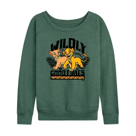 Disney - The Lion King - Wildly Good Times - Women's Lightweight French Terry Long Sleeve Shirt