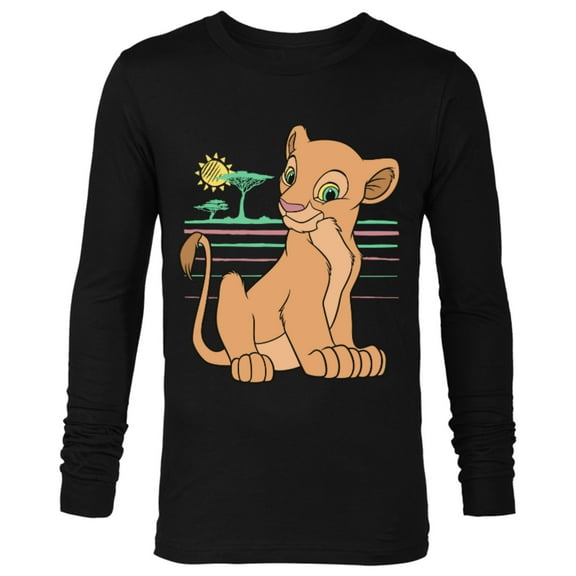 Disney The Lion King Young Nala 90s - Long Sleeve T-Shirt for Men -Customized-Black