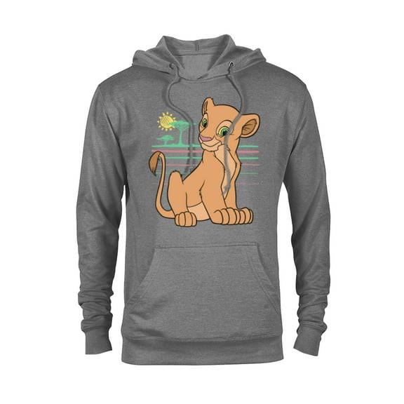 Disney The Lion King Young Nala 90s - Pullover Hoodie for Adults -Customized-Graphite Heather
