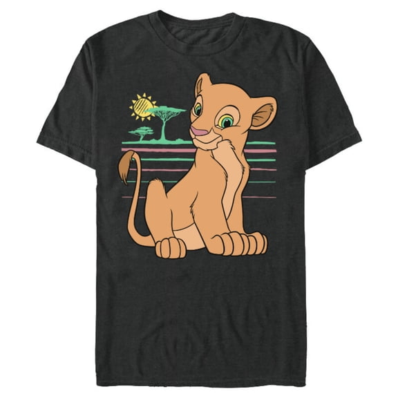 Disney The Lion King Young Nala 90s - Short Sleeve Blended T-Shirt for Adults -Customized-Dark Heather