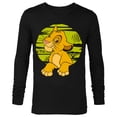 thumbnail image 1 of Disney The Lion King Young Simba Paws Green 90s - Long Sleeve T-Shirt for Men - Customized-Black, 1 of 5