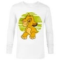 thumbnail image 1 of Disney The Lion King Young Simba Paws Green 90s - Long Sleeve T-Shirt for Men - Customized-White, 1 of 5