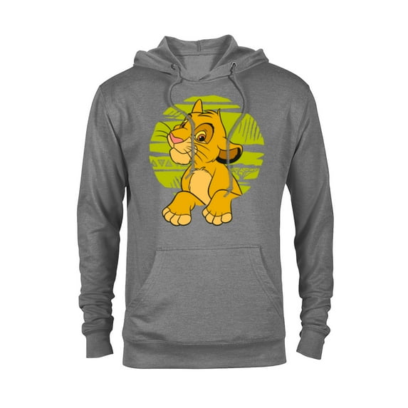 Disney The Lion King Young Simba Paws Green 90s - Pullover Hoodie for Adults - Customized-Graphite Heather