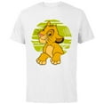 thumbnail image 1 of Disney The Lion King Young Simba Paws Green 90s - Short Sleeve Cotton T-Shirt for Adults - Customized-White, 1 of 5