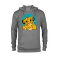 thumbnail image 1 of Disney The Lion King Young Simba Resting Blue 90s - Pullover Hoodie for Adults - Customized-Graphite Heather, 1 of 5