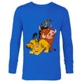 thumbnail image 1 of Disney The Lion King Young Simba Timon and Pumbaa - Long Sleeve T-Shirt for Men - Customized-Royal, 1 of 5