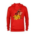thumbnail image 1 of Disney The Lion King Young Simba Timon and Pumbaa - Pullover Hoodie for Adults - Customized-Red Heather, 1 of 5
